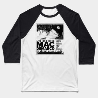 Mac Demarco Montréal Tour Poster Baseball T-Shirt